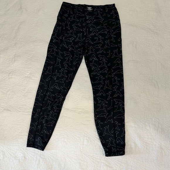 MeUndies Pants - MeUndies Black and White Patterned Jeggings